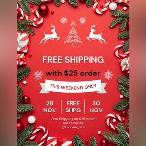FREE‎ SHIPPING THIS WEEKEND